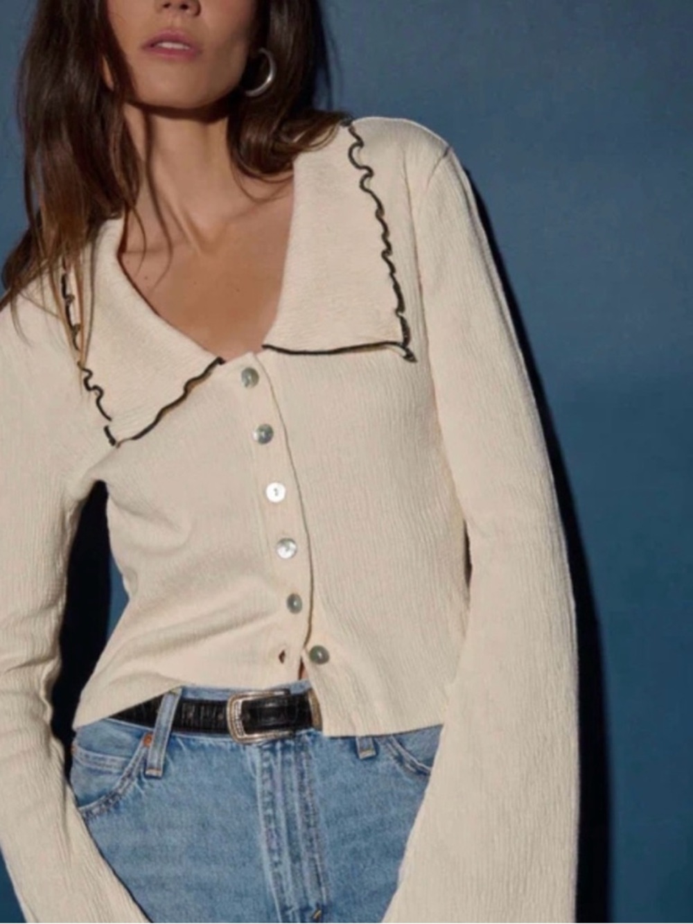Nation LTD Daisy Top in Porcelain